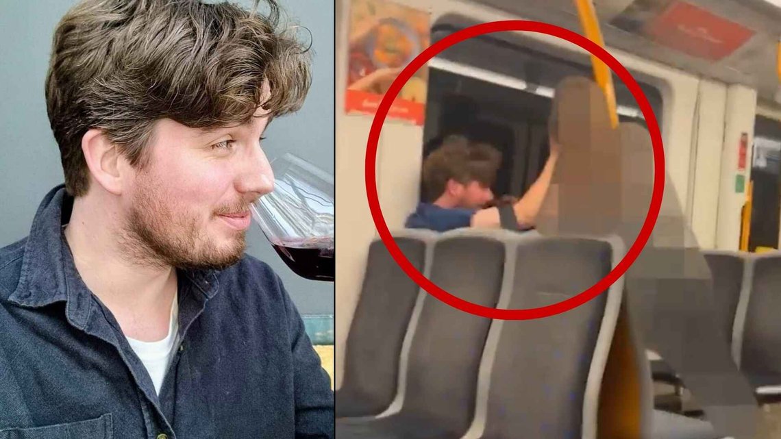SLÅTT NED: Chris Midtun (36) ble angrepet på det groveste av en utlending på T-banen i Oslo, etter han sa ifra om at lyden måtte dempes. Foto: Privat SLÅTT NED: Chris Midtun (36) ble angrepet på det groveste av en utlending på T-banen i Oslo, etter han sa ifra om at lyden måtte dempes. Foto: Privat