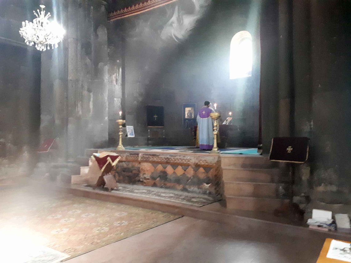 Guds hellige mors kirke i landsbyen Bjni, Armenia. Foto: GgGevorg CC BY-SA 4.0 Guds hellige mors kirke i landsbyen Bjni, Armenia. Foto: GgGevorg CC BY-SA 4.0
