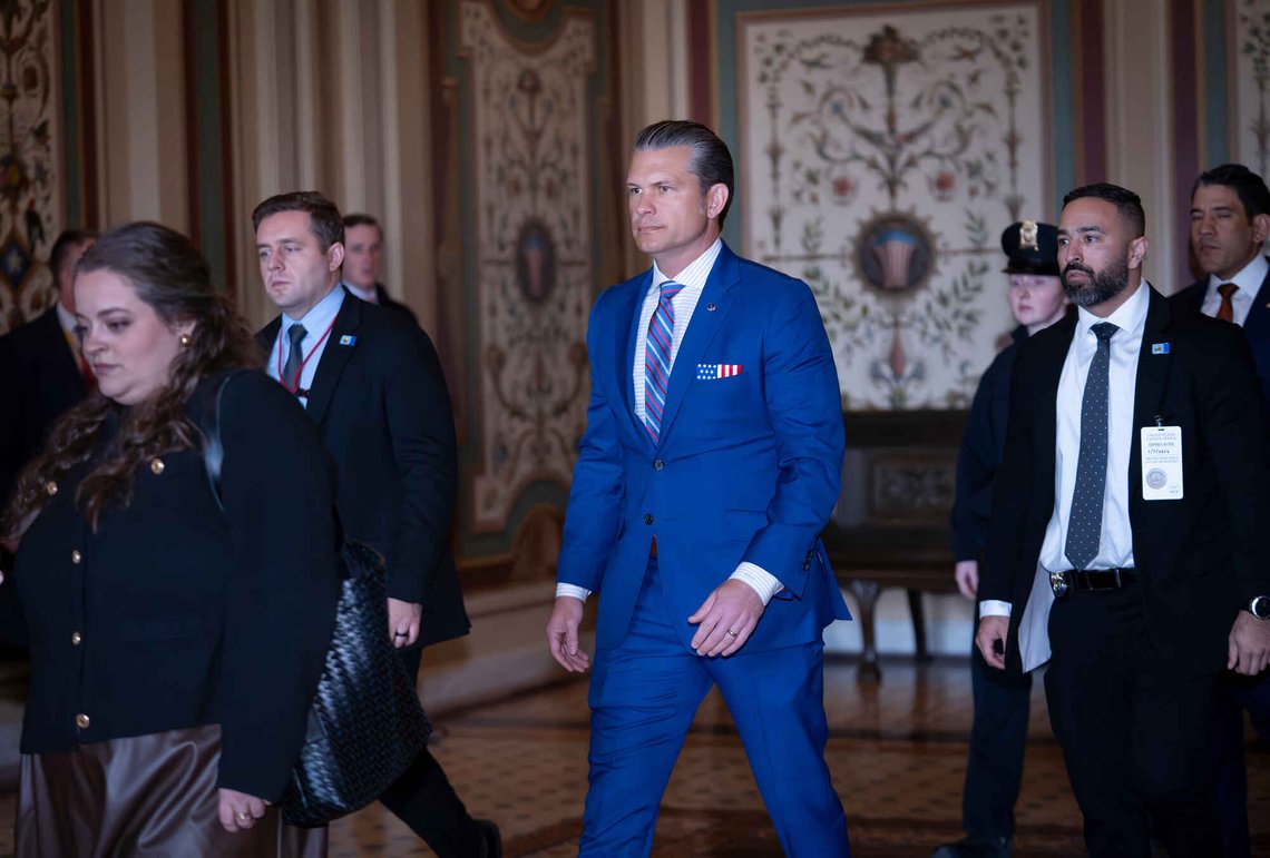 Defense Secretary Pete Hegseth arrives for a classified briefing with senators on the situation in Venezuela, at the Capitol in Washington, Wednesday, Jan. 7, 2026. (AP Photo/J. Scott Applewhite) Defense Secretary Pete Hegseth arrives for a classified briefing with senators on the situation in Venezuela, at the Capitol in Washington, Wednesday, Jan. 7, 2026. (AP Photo/J. Scott Applewhite)