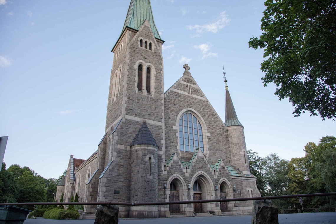 De såkalte råkoppkirkene, som Fagerborg kirke i Oslo, er blant kirkene som er særlig utsatt for slitasje. Råkopp er ubrent leirer. Foto: Audun Braastad / NTB De såkalte råkoppkirkene, som Fagerborg kirke i Oslo, er blant kirkene som er særlig utsatt for slitasje. Råkopp er ubrent leirer. Foto: Audun Braastad / NTB