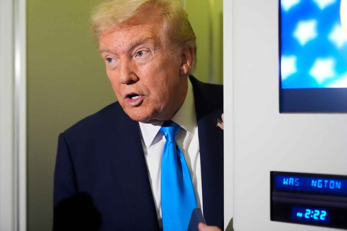 Trump har omtalt saken som «den viktigste i amerikansk høyesterett noensinne». Foto: Mark Schiefelbein / AP / NTB Trump har omtalt saken som «den viktigste i amerikansk høyesterett noensinne». Foto: Mark Schiefelbein / AP / NTB