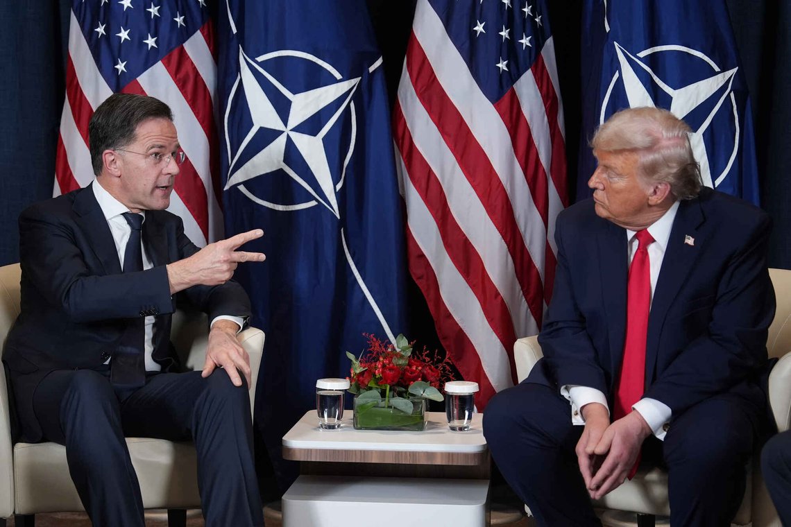 President Donald Trump, right, meets with NATO Secretary General Mark Rutte during a meeting on the sidelines of the Annual Meeting of the World Economic Forum in Davos, Switzerland, Wednesday, Jan. 21, 2026. (AP Photo/Evan Vucci) President Donald Trump, right, meets with NATO Secretary General Mark Rutte during a meeting on the sidelines of the Annual Meeting of the World Economic Forum in Davos, Switzerland, Wednesday, Jan. 21, 2026. (AP Photo/Evan Vucci)