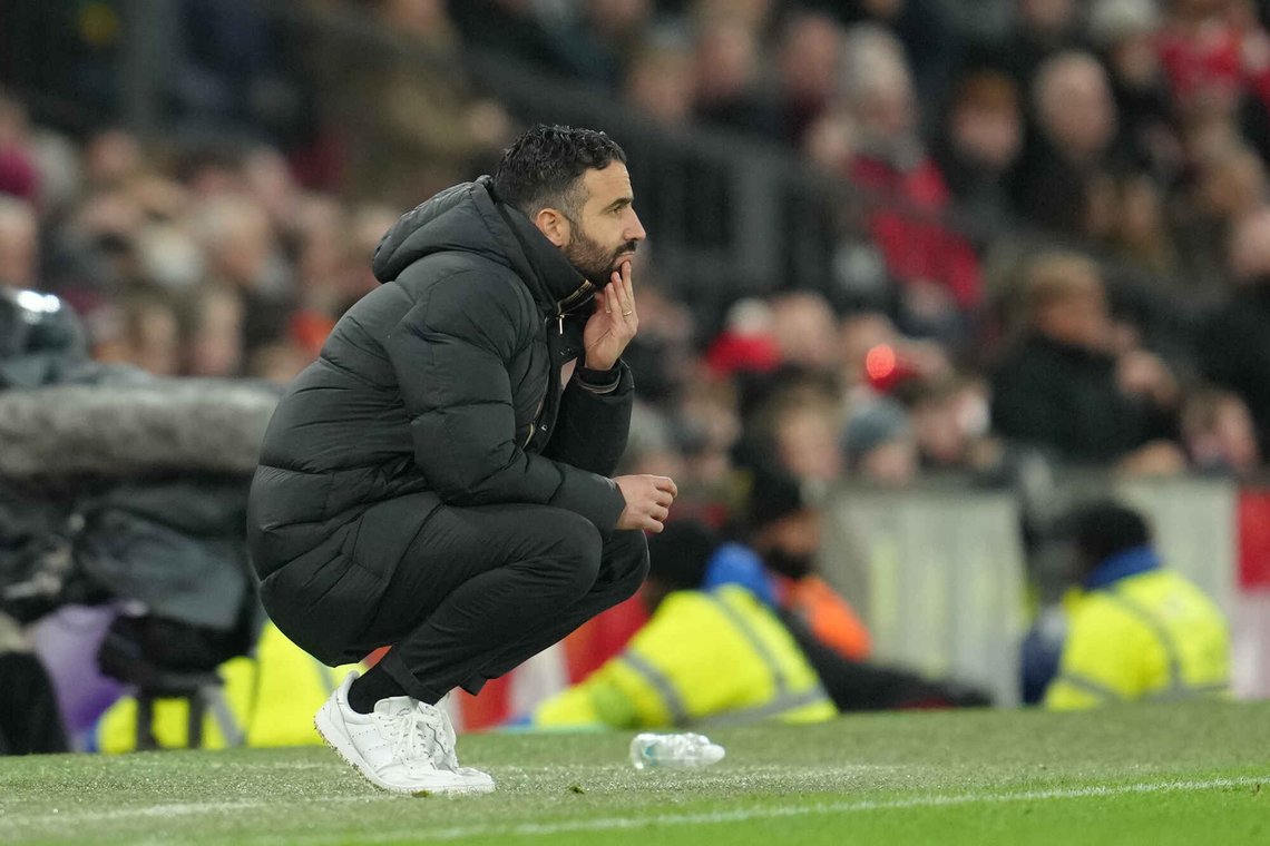Manchester Uniteds manager Ruben Amorim står foran en usikker fremtid i klubben. Foto:AP/Jon Super/NTB Manchester Uniteds manager Ruben Amorim står foran en usikker fremtid i klubben. Foto:AP/Jon Super/NTB