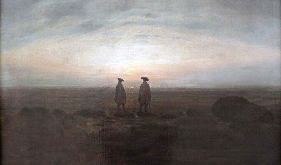 Caspar David Friedrich, «To menn ved havet» Caspar David Friedrich, «To menn ved havet»
