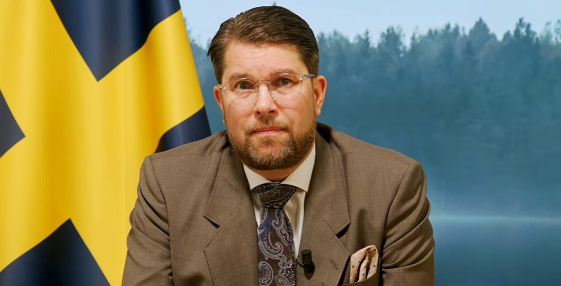 Sverigedemokratenes partileder Jimmie Åkesson. Foto: Skjermbilde video YouTube Sverigedemokratenes partileder Jimmie Åkesson. Foto: Skjermbilde video YouTube