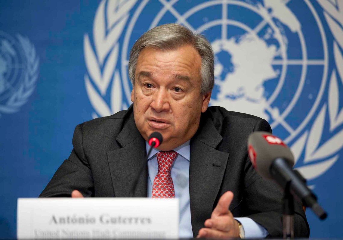 FNs generalsekretær, portugiseren António Manuel de Oliveira Guterres, sendte 11. februar Iran en offisiell gratulasjon med 47-årsjubileet for den islamske revolusjon i 1979. – På denne historiske dag sender jeg mine varmeste gratulasjoner til Den islamske republikk, Irans folk og regjering. FN står klar til å samarbeide med Iran for global fred, stabilitet og bærekraftig utvikling. Foto: U.S. Mission Photo by Eric Bridiers FNs generalsekretær, portugiseren António Manuel de Oliveira Guterres, sendte 11. februar Iran en offisiell gratulasjon med 47-årsjubileet for den islamske revolusjon i 1979. – På denne historiske dag sender jeg mine varmeste gratulasjoner til Den islamske republikk, Irans folk og regjering. FN står klar til å samarbeide med Iran for global fred, stabilitet og bærekraftig utvikling. Foto: U.S. Mission Photo by Eric Bridiers