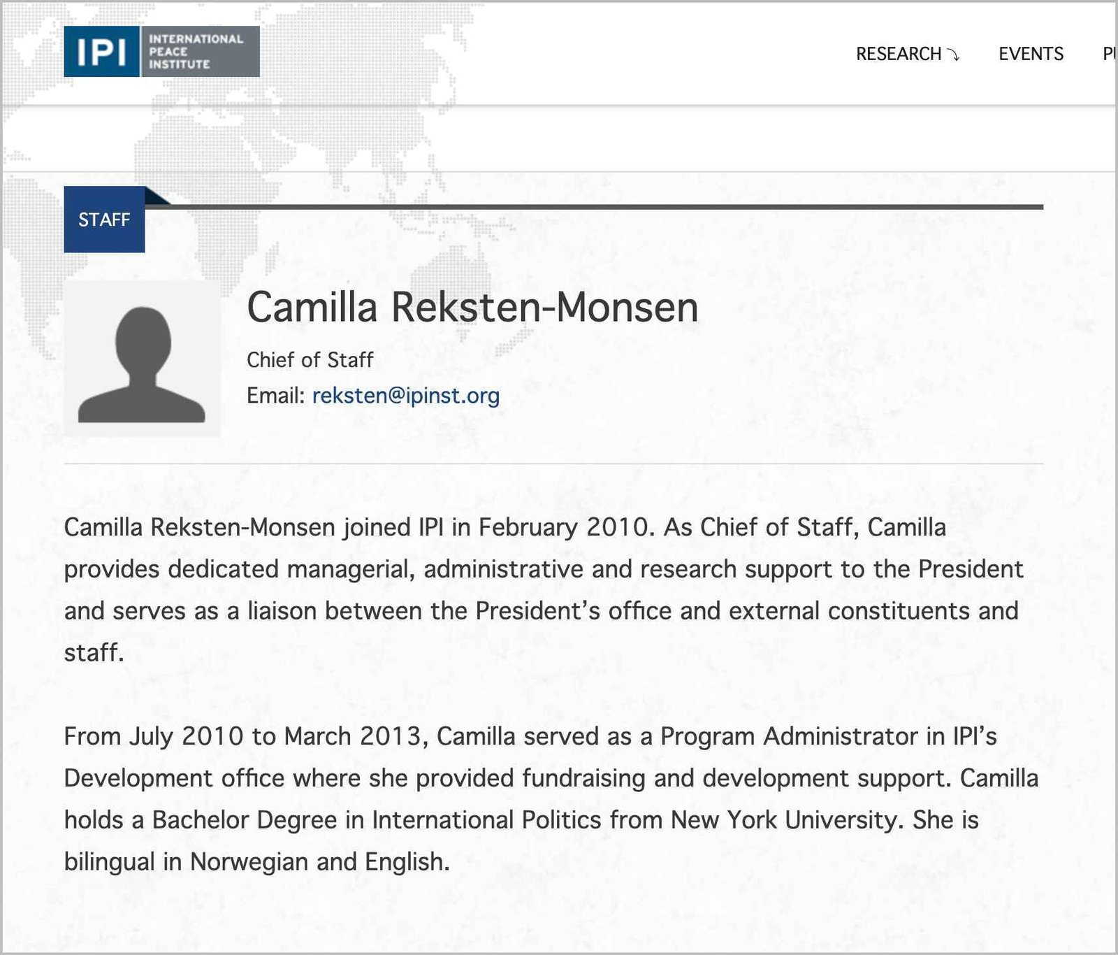 Camilla Reksten Monsen cv