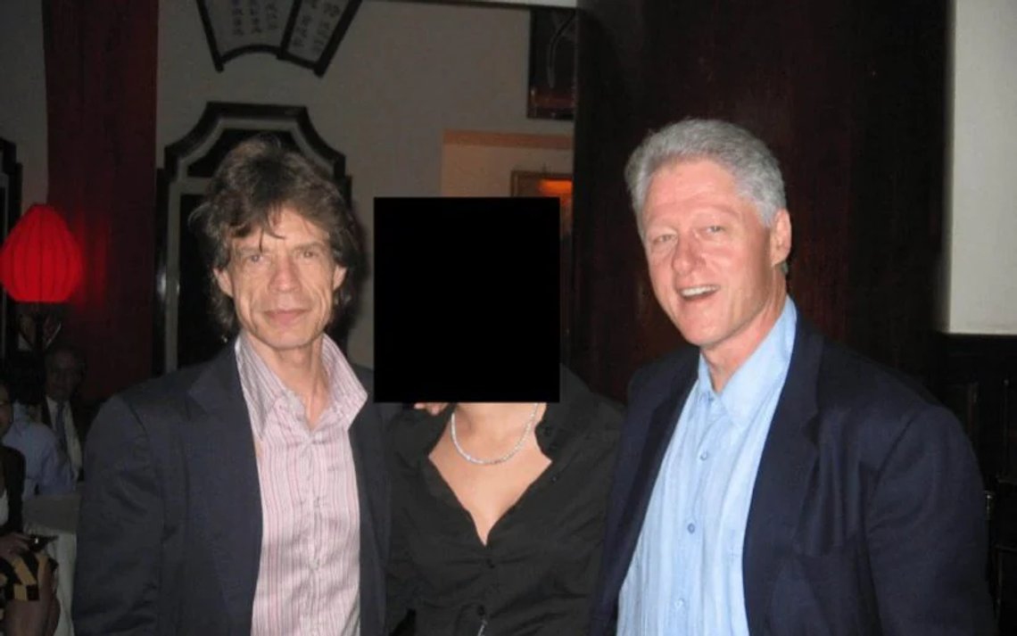 Mick Jagger og Bill Clinton Mick Jagger og Bill Clinton