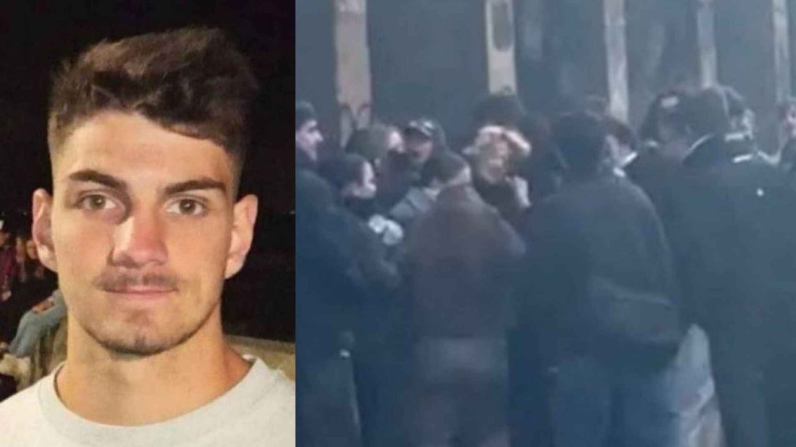 Jacques-Elie Favrot (t.v.) er foreløpig mistenkt for å ha ledet angrepet. Quentin D. (23) ble fredag ettermiddag bekreftet død etter et Antifa-angrep. Foto: X Jacques-Elie Favrot (t.v.) er foreløpig mistenkt for å ha ledet angrepet. Quentin D. (23) ble fredag ettermiddag bekreftet død etter et Antifa-angrep. Foto: X