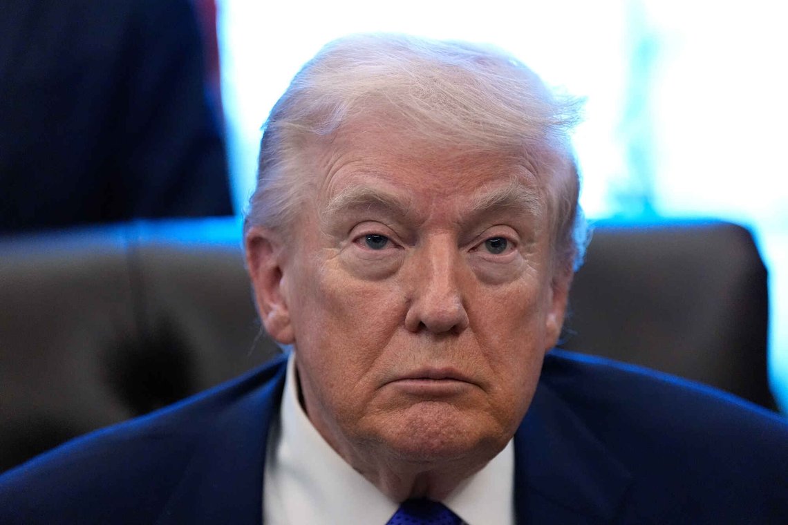 President Donald Trump listens to a question from a reporter as he speaks in the Oval Office of the White House, Monday, Feb. 2, 2026, in Washington. (AP Photo/Alex Brandon) President Donald Trump listens to a question from a reporter as he speaks in the Oval Office of the White House, Monday, Feb. 2, 2026, in Washington. (AP Photo/Alex Brandon)