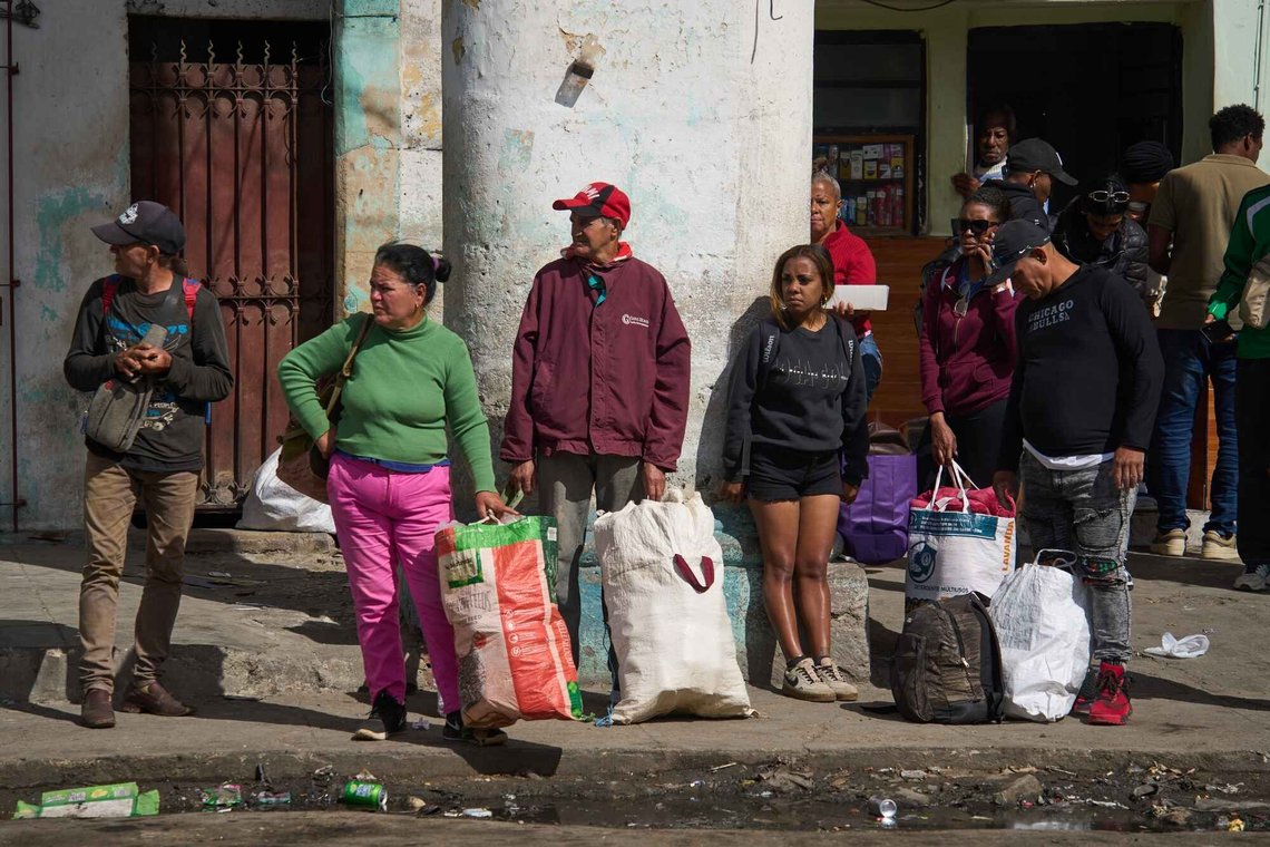 People wait to board transportation in Havana, Cuba, Friday, Feb. 6, 2026. (AP Photo/Ramon Espinosa) People wait to board transportation in Havana, Cuba, Friday, Feb. 6, 2026. (AP Photo/Ramon Espinosa)