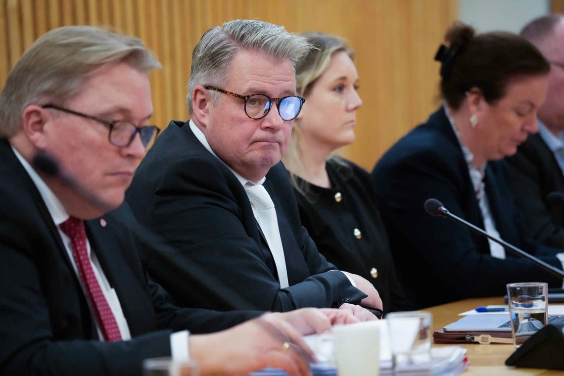 Oslo 20251216.
Per Willy Amundsen i kontrollkomiteen når Riksrevisjonen overleverer rapport til kontrollkomiteen om Alexander Kielland-ulykken.
Foto: Ole Berg-Rusten / NTB Oslo 20251216.
Per Willy Amundsen i kontrollkomiteen når Riksrevisjonen overleverer rapport til kontrollkomiteen om Alexander Kielland-ulykken.
Foto: Ole Berg-Rusten / NTB