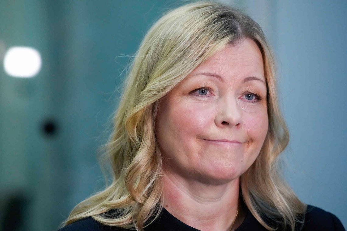 Oslo 20260123.
Arbeids- og inkluderingsminister Kjersti Stenseng holder pressekonferanse om endringer i integreringspolitikken.
Foto: Ole Berg-Rusten / NTB Oslo 20260123.
Arbeids- og inkluderingsminister Kjersti Stenseng holder pressekonferanse om endringer i integreringspolitikken.
Foto: Ole Berg-Rusten / NTB