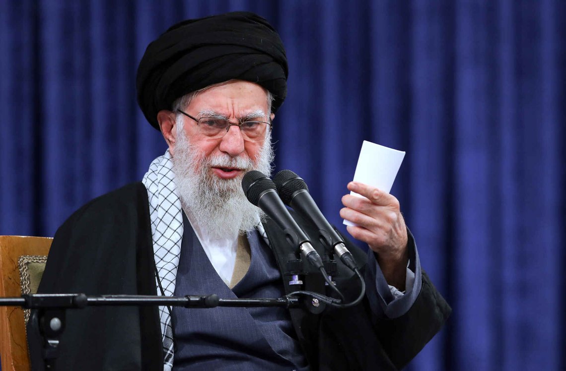 In this photo released by an official website of the office of the Iranian supreme leader, Supreme Leader Ayatollah Ali Khamenei speaks in a meeting in Tehran, Iran, Tuesday, Feb. 17, 2026. (Office of the Iranian Supreme Leader via AP) In this photo released by an official website of the office of the Iranian supreme leader, Supreme Leader Ayatollah Ali Khamenei speaks in a meeting in Tehran, Iran, Tuesday, Feb. 17, 2026. (Office of the Iranian Supreme Leader via AP)