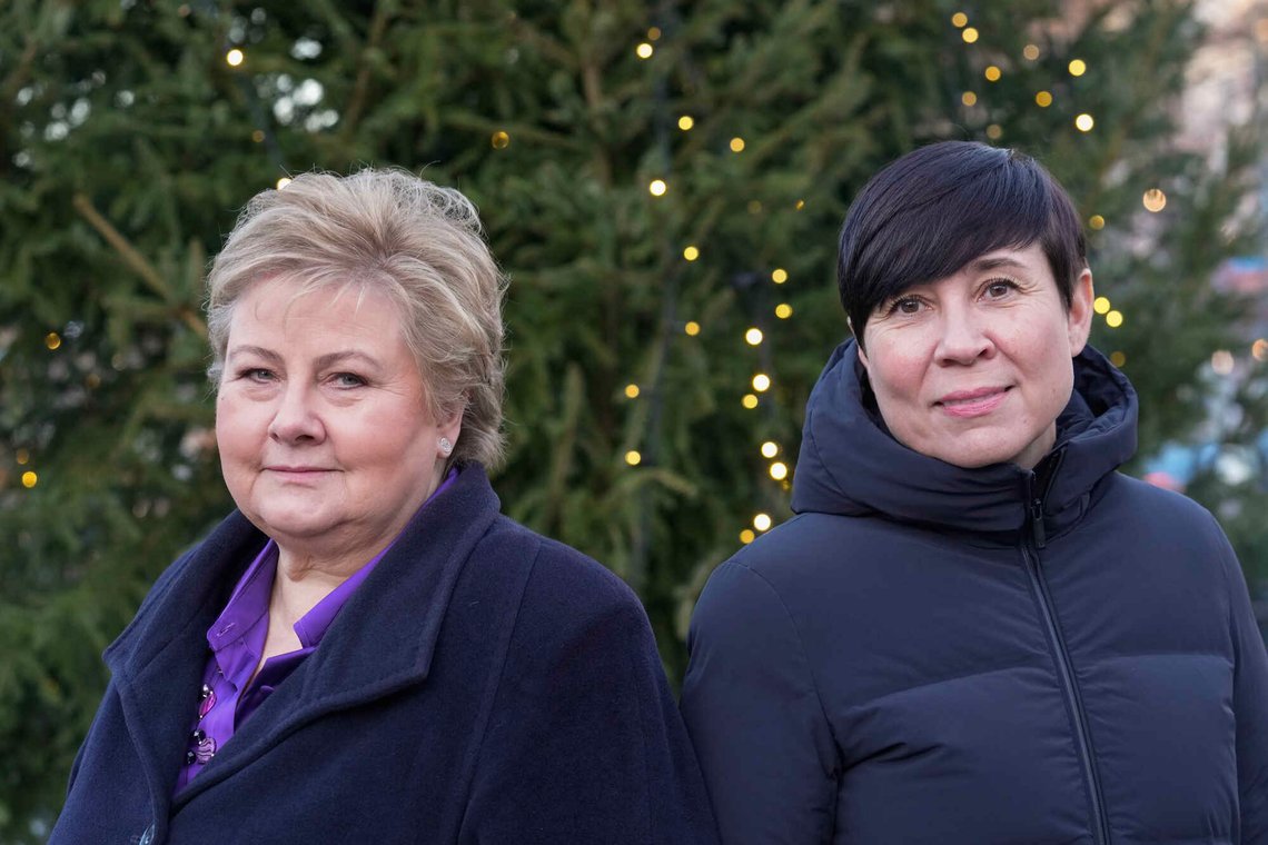 Oslo 20241217.
Erna Solberg og Ine Eriksen Søreide forteller om hvordan de tror 2025 vil bli.
Foto: Terje Bendiksby / NTB Oslo 20241217.
Erna Solberg og Ine Eriksen Søreide forteller om hvordan de tror 2025 vil bli.
Foto: Terje Bendiksby / NTB