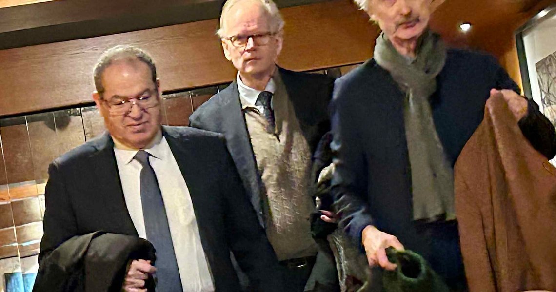 Majdi Khaldi, Johan Vibe og Geir O. Pedersen. Foto: Kjell Erik Eilertsen Majdi Khaldi, Johan Vibe og Geir O. Pedersen. Foto: Kjell Erik Eilertsen