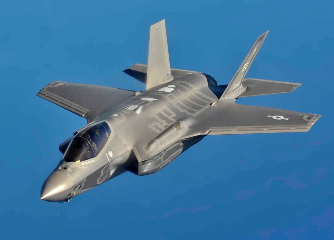 Et fly av denne typen F-35A Lightning måtte nødlande på en base i Midtøsten. Foto: U.S. Air Force Et fly av denne typen F-35A Lightning måtte nødlande på en base i Midtøsten. Foto: U.S. Air Force