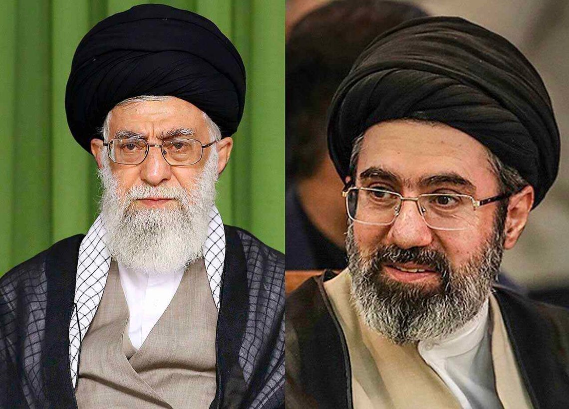 Mojtaba Khamenei (t.h.) beskrives som «Ali Khamenei på steroider» – enda hardere og med dype bånd til Revolusjonsgarden. Foto: AhmadKermani1979 CC BY-SA 4.0 Mojtaba Khamenei (t.h.) beskrives som «Ali Khamenei på steroider» – enda hardere og med dype bånd til Revolusjonsgarden. Foto: AhmadKermani1979 CC BY-SA 4.0