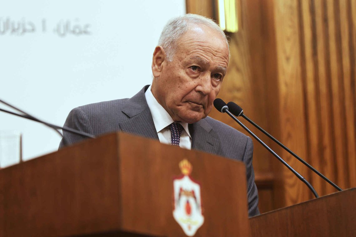 Arab League Secretary-General Ahmed Aboul Gheit, listens to speakers during a press conference following the ministerial committee of the Arab-Islamic Extraordinary Joint Summit on Gaza, in Amman, Jordan, Sunday, June 1, 2025. (AP Photo/Raad Adayleh) Arab League Secretary-General Ahmed Aboul Gheit, listens to speakers during a press conference following the ministerial committee of the Arab-Islamic Extraordinary Joint Summit on Gaza, in Amman, Jordan, Sunday, June 1, 2025. (AP Photo/Raad Adayleh)