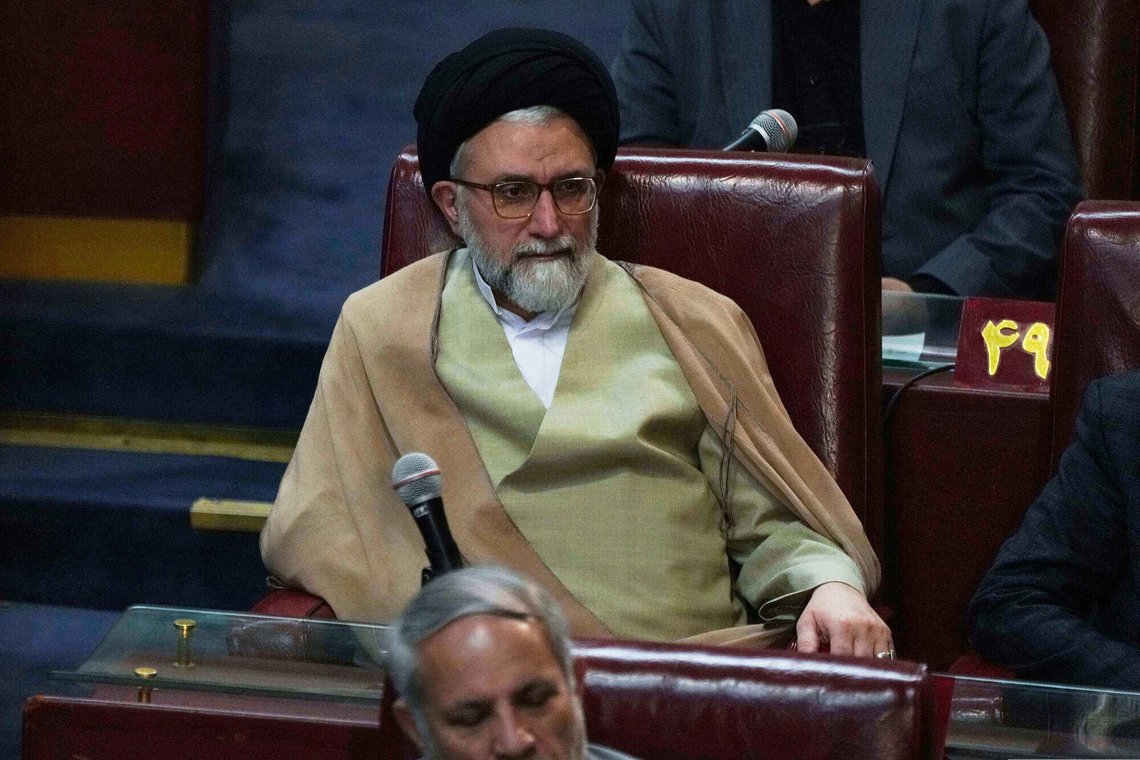 FILE - Iranian Intelligence Minister Esmail Khatib attends the inauguration ceremony of the 6th term of the Assembly of Experts in Tehran, Iran, May 21, 2024. (AP Photo/Vahid Salemi, File) FILE - Iranian Intelligence Minister Esmail Khatib attends the inauguration ceremony of the 6th term of the Assembly of Experts in Tehran, Iran, May 21, 2024. (AP Photo/Vahid Salemi, File)