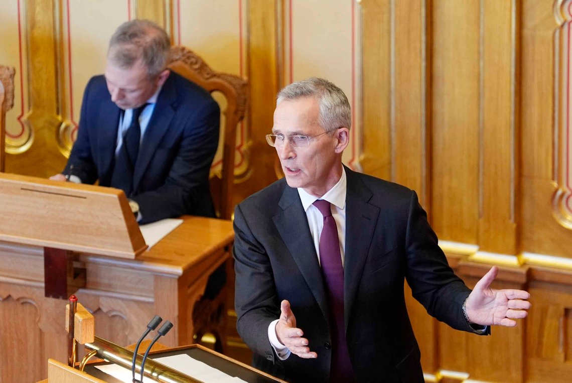 Oslo 20260326.
Finansminister Jens Stoltenberg på Stortingets torsdag, i forbindelse med forhandlingene om drivstoffprisene.
Foto: Terje Pedersen / NTB Oslo 20260326.
Finansminister Jens Stoltenberg på Stortingets torsdag, i forbindelse med forhandlingene om drivstoffprisene.
Foto: Terje Pedersen / NTB