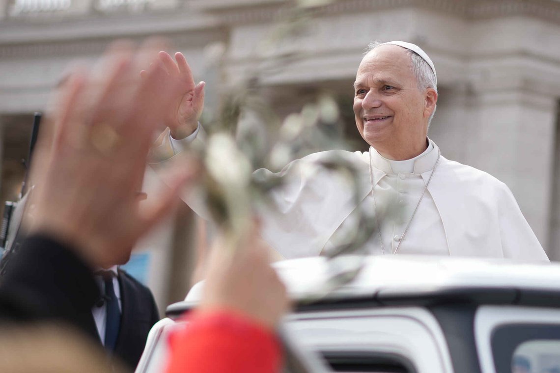 Pope Leo XIV leaves after presiding over Mass in St. Peter's Square at the Vatican on the Catholic feast of Palm Sunday, commemorating Jesus' arrival in Jerusalem, Sunday, March 29, 2026. (AP Photo/Andrew Medichini) Pope Leo XIV leaves after presiding over Mass in St. Peter's Square at the Vatican on the Catholic feast of Palm Sunday, commemorating Jesus' arrival in Jerusalem, Sunday, March 29, 2026. (AP Photo/Andrew Medichini)