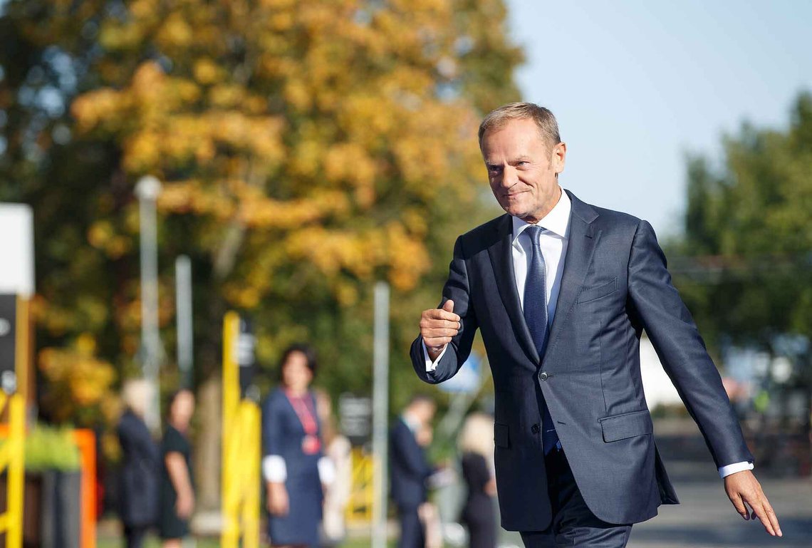 Markedsreformer og disiplinert økonomistyring gir resultater. Donald Franciszek Tusk (69). Foto: EU2017EE Estonian Presidency Markedsreformer og disiplinert økonomistyring gir resultater. Donald Franciszek Tusk (69). Foto: EU2017EE Estonian Presidency