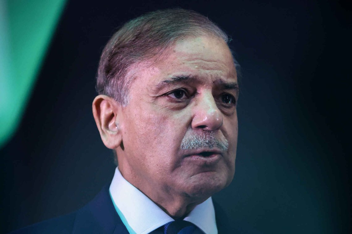 Pakistans statsminister Shehbaz Sharif forsøker å megle mellom USA og Iran. Foto: Hasnoor Hussain / AP / NTB Pakistans statsminister Shehbaz Sharif forsøker å megle mellom USA og Iran. Foto: Hasnoor Hussain / AP / NTB