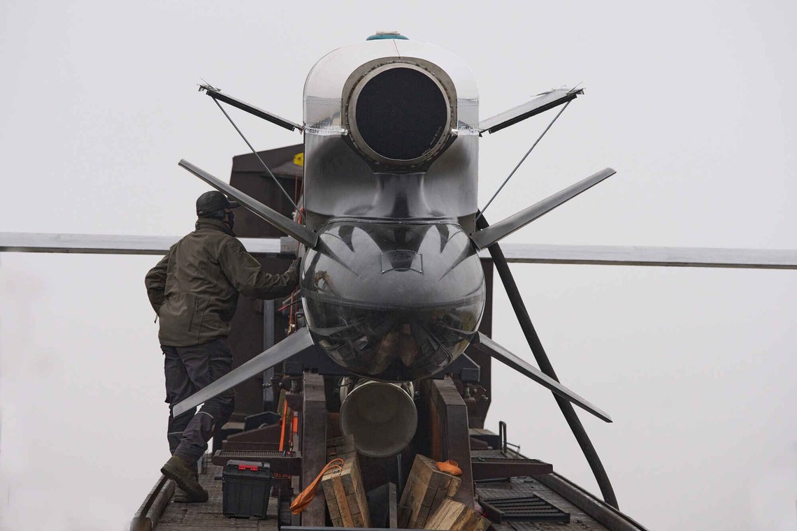 Workers and military inspect Ukrainian Fire Point's Flamingo missiles during handover to the military in an undisclosed location in Ukraine Thursday, Dec. 4, 2025. (AP Photo/Efrem Lukatsky) Workers and military inspect Ukrainian Fire Point's Flamingo missiles during handover to the military in an undisclosed location in Ukraine Thursday, Dec. 4, 2025. (AP Photo/Efrem Lukatsky)