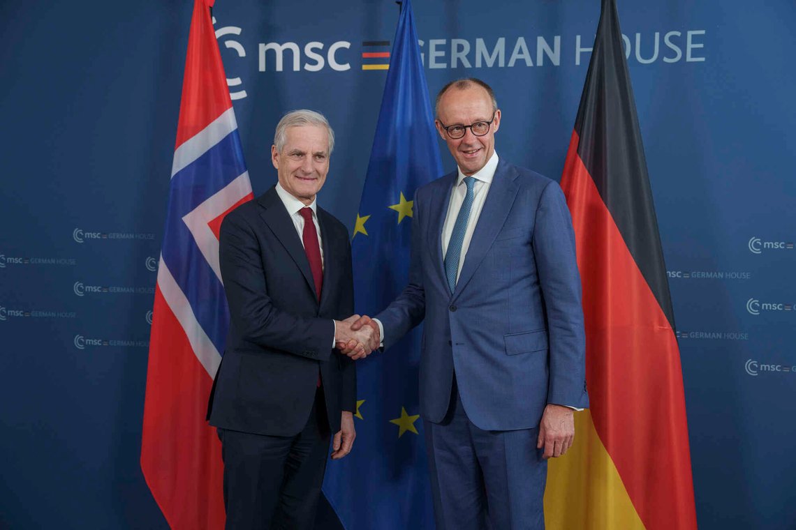 München , Tyskland 20260214.
Statsminister Jonas Gahr Støre (Ap) og Friedrich Merz
Tysklands forbundskansle deltar på den årlige sikkerhetskonferansen og møter pressen i München.
Foto: Javad Parsa / NTB München , Tyskland 20260214.
Statsminister Jonas Gahr Støre (Ap) og Friedrich Merz
Tysklands forbundskansle deltar på den årlige sikkerhetskonferansen og møter pressen i München.
Foto: Javad Parsa / NTB