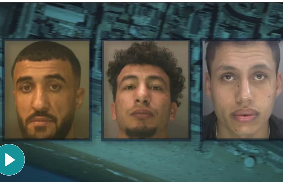 Tre båtmigranter er funnet skyldige for grov gruppevoldtekt i Brighton. Foto: Britisk politi. Tre båtmigranter er funnet skyldige for grov gruppevoldtekt i Brighton. Foto: Britisk politi.