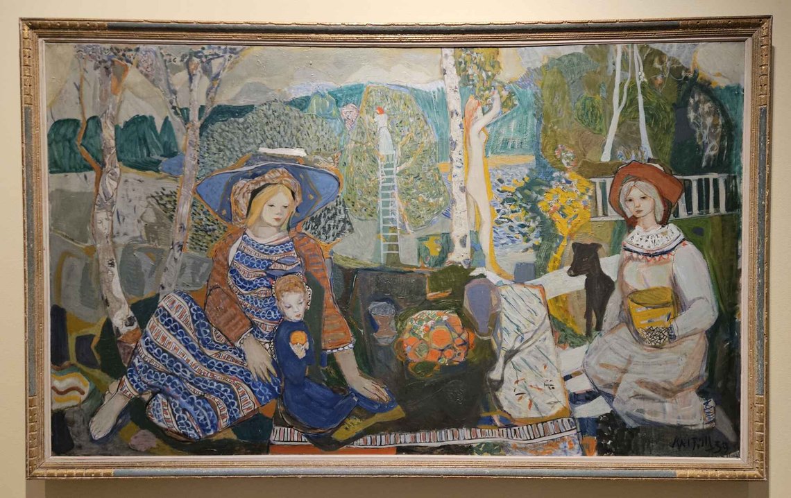 Kai Fjell: "Søstrene", 1939. Eget foto. Kai Fjell: "Søstrene", 1939. Eget foto.