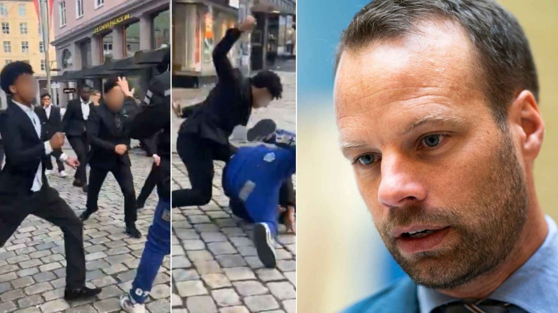 Jon Helgheim reagerer på voldsepisoden i Bergen på 17. mai. Nå får han kjeft fra politiet for ordene han brukte. Foto: NTB/Privat Jon Helgheim reagerer på voldsepisoden i Bergen på 17. mai. Nå får han kjeft fra politiet for ordene han brukte. Foto: NTB/Privat
