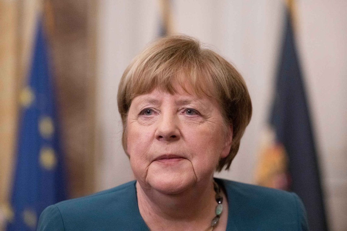 Former German Chancellor Angela Merkel takes part in an award ceremony in the New Palace in Stuttgart, Germany, Tuesday Dec. 9, 2025. (Marijan Murat/dpa via AP) Former German Chancellor Angela Merkel takes part in an award ceremony in the New Palace in Stuttgart, Germany, Tuesday Dec. 9, 2025. (Marijan Murat/dpa via AP)