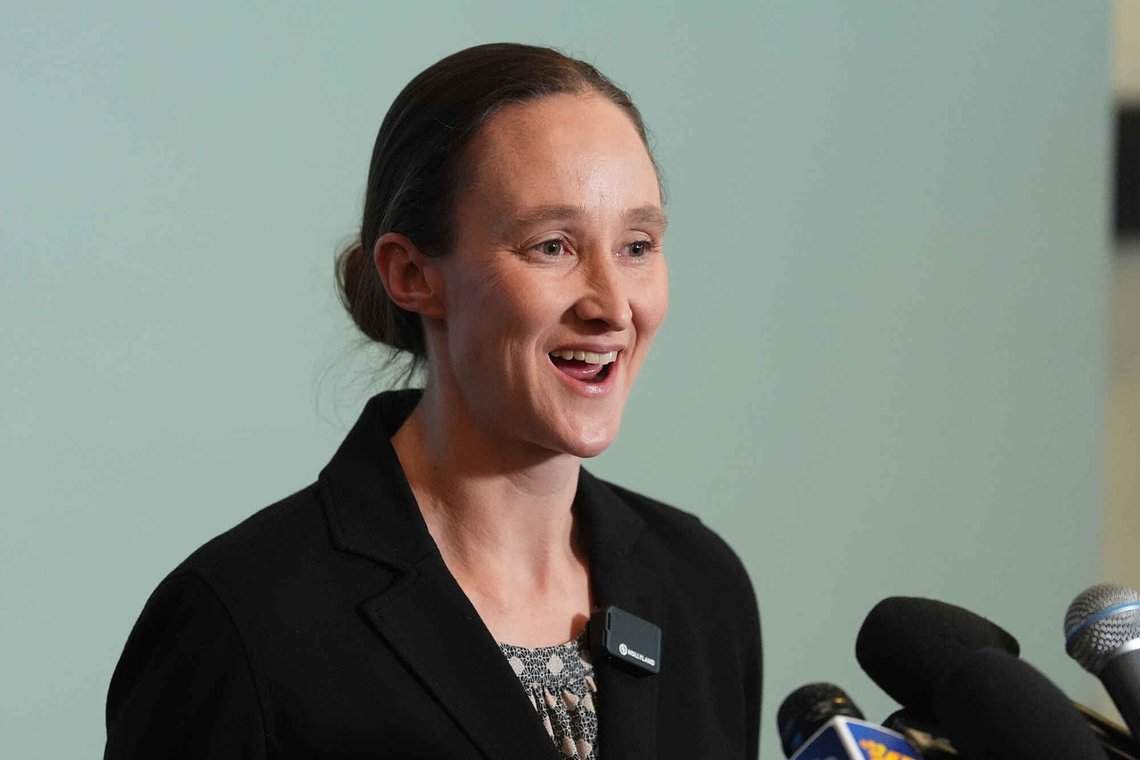 Ordfører i Seattle, Katie Wilson. Foto: AP/Lindsey Wasson/NTB Ordfører i Seattle, Katie Wilson. Foto: AP/Lindsey Wasson/NTB