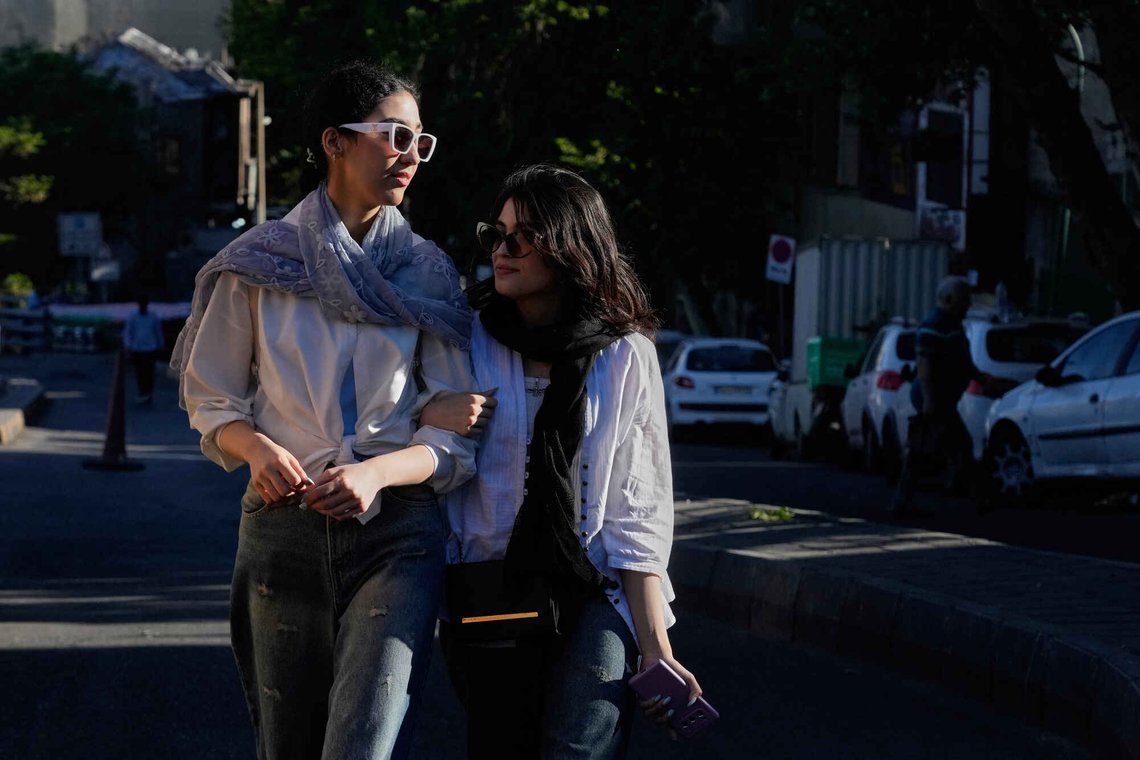 Women walk in northern Tehran, Iran, Sunday, May 10, 2026. (AP Photo/Vahid Salemi) Women walk in northern Tehran, Iran, Sunday, May 10, 2026. (AP Photo/Vahid Salemi)