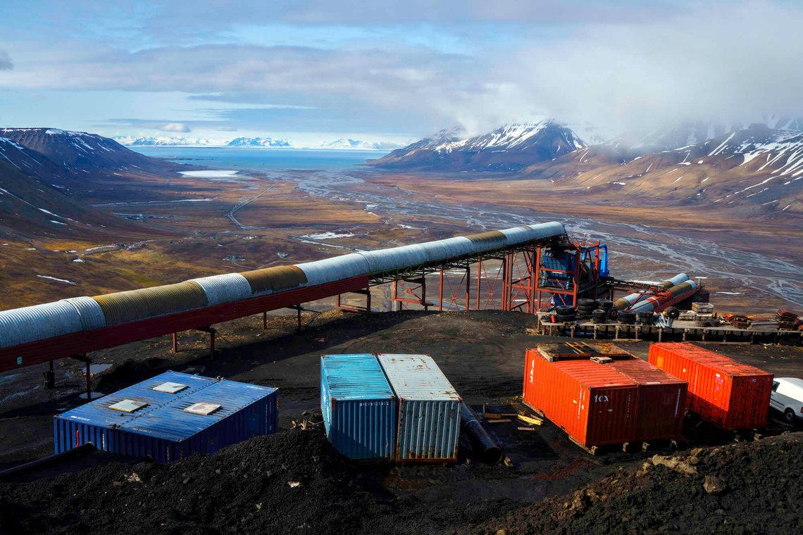Utsikt til Gruve 7 på Longyearbyen den 16. juni 2025. Foto: Cornelius Poppe / NTB. Utsikt til Gruve 7 på Longyearbyen den 16. juni 2025. Foto: Cornelius Poppe / NTB.