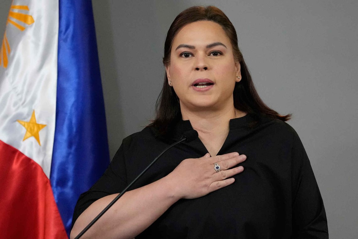 Sara Duterte. Foto: AP /Aaron Favila/ NTB Sara Duterte. Foto: AP /Aaron Favila/ NTB