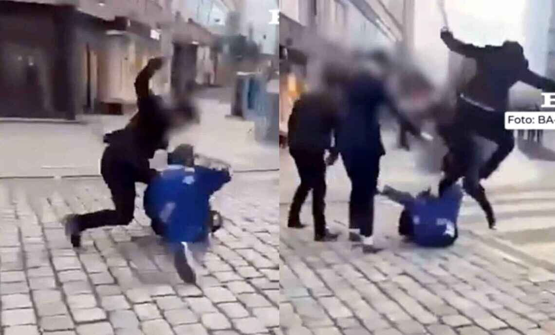 Kort tid etter det brutale angrepet på en russ i Bergen rettes oppmerksomheten mot den rasismen de stakkars gjerningspersonene er utsatt for. Foto: Montasje/video fra BA-tipser) Kort tid etter det brutale angrepet på en russ i Bergen rettes oppmerksomheten mot den rasismen de stakkars gjerningspersonene er utsatt for. Foto: Montasje/video fra BA-tipser)
