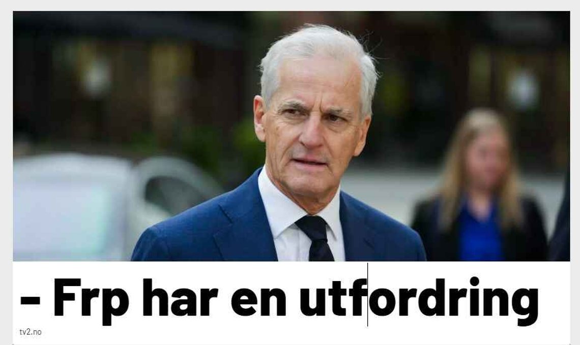 TV 2 lar Støre moralisere over hele Frp i Hansen-saken. TV 2 lar Støre moralisere over hele Frp i Hansen-saken.