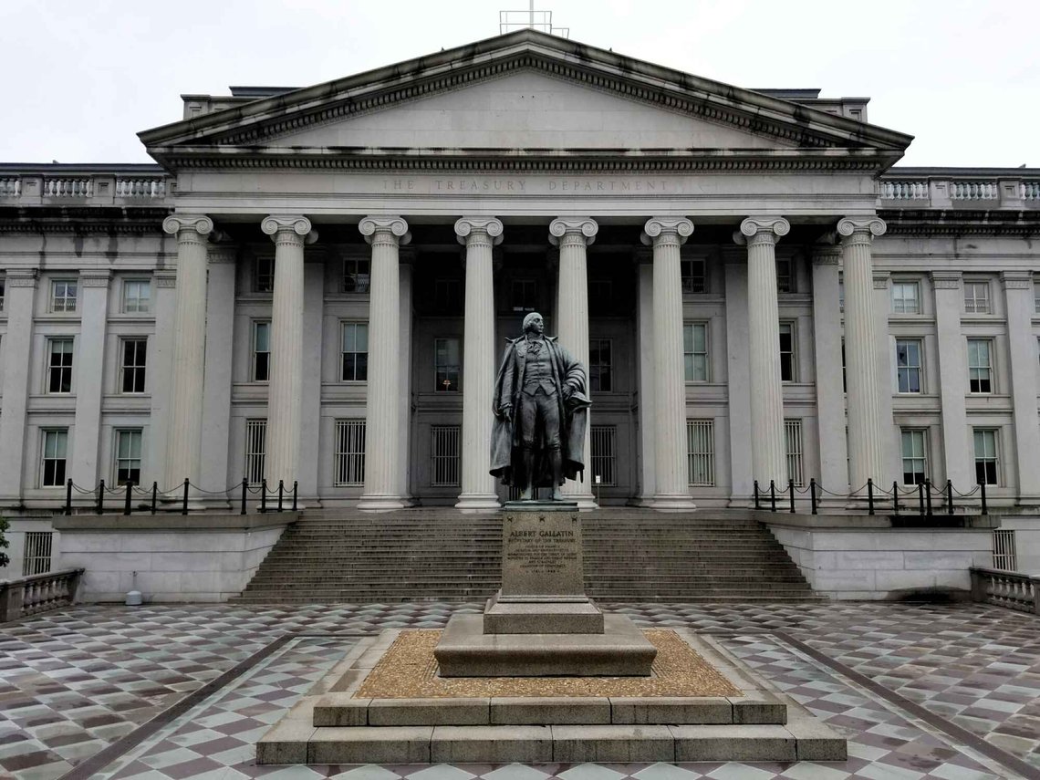 U.S. Treasury Building. Foto: Sealy j /CC BY-SA 4.0/ Wikimedia U.S. Treasury Building. Foto: Sealy j /CC BY-SA 4.0/ Wikimedia