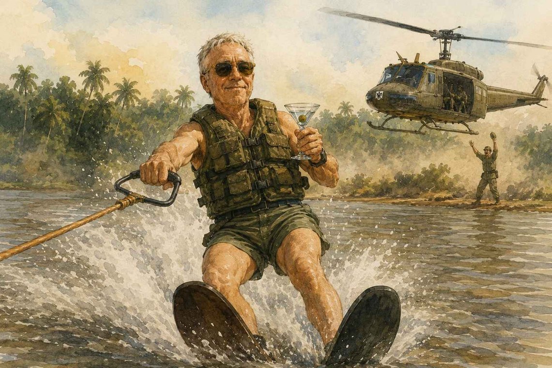 Charlie don't surf. Det er noe alle vet. Dessuten er det ikke brennmaneter i elver. Charlie don't surf. Det er noe alle vet. Dessuten er det ikke brennmaneter i elver.