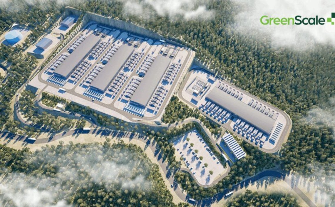 Det britiske selskapet GreenScale planlegger å bygge et av Norges største datasenter på Ertsmyra, nær Tonstad i Sirdal. Foto: GreenScale Det britiske selskapet GreenScale planlegger å bygge et av Norges største datasenter på Ertsmyra, nær Tonstad i Sirdal. Foto: GreenScale