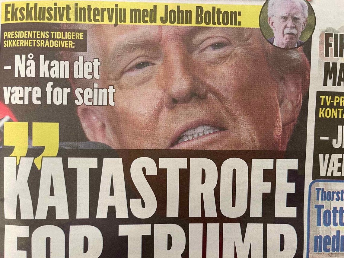 Norske aviser har helt opp til det siste brukt John Bolton som sannhetsvitne mot Trump, lenge etter at han ble tiltalt for tyveri av offentlige dokumenter. Norske aviser har helt opp til det siste brukt John Bolton som sannhetsvitne mot Trump, lenge etter at han ble tiltalt for tyveri av offentlige dokumenter.