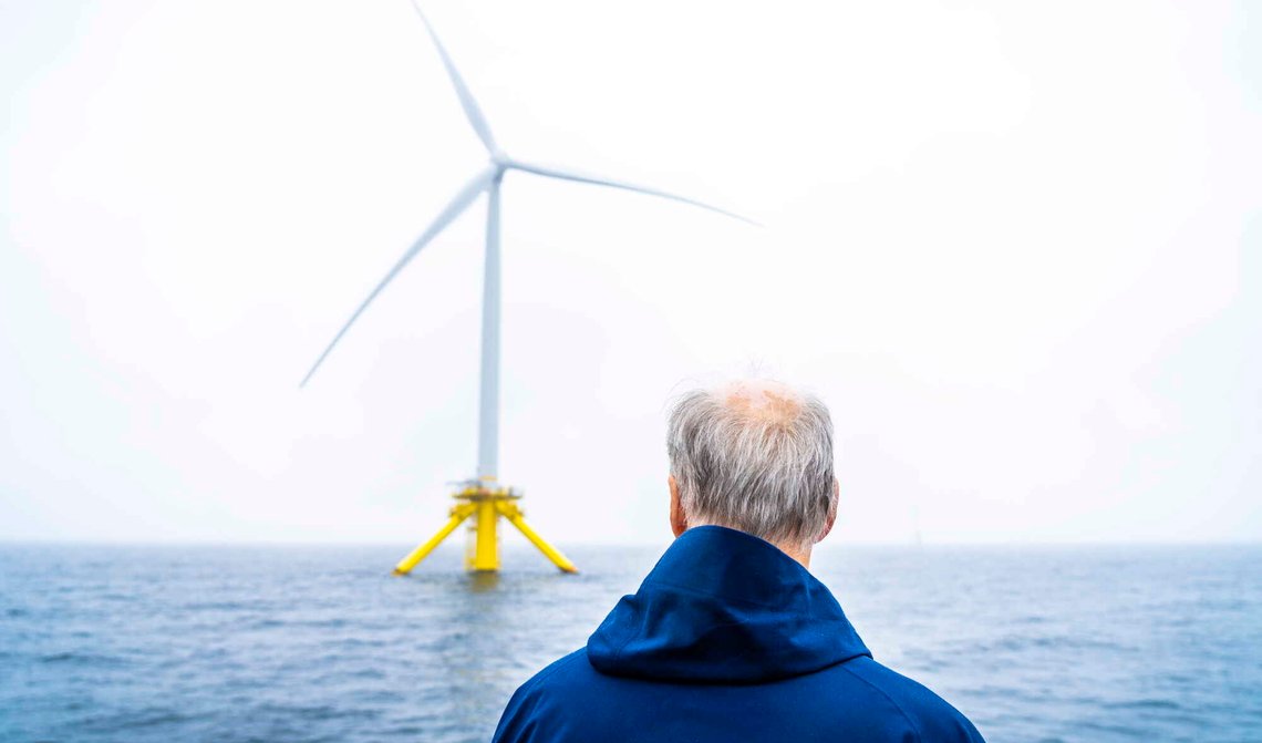 Statsminister Jonas Gahr Støre (Ap) deltar på Floating Wind Days, en internasjonal festival for flytende havvind, utenfor Haugesund den 24. mai 2023. Foto: Ole Berg-Rusten / NTB. Statsminister Jonas Gahr Støre (Ap) deltar på Floating Wind Days, en internasjonal festival for flytende havvind, utenfor Haugesund den 24. mai 2023. Foto: Ole Berg-Rusten / NTB.