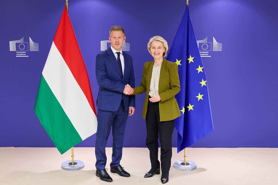 Ursula von der Leyens ungarer, Péter Magyar. Foto: © European Union, 2026 / CC BY 4.0 Ursula von der Leyens ungarer, Péter Magyar. Foto: © European Union, 2026 / CC BY 4.0