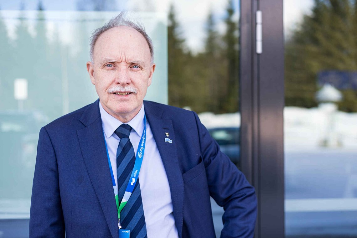 Sture Ivar Pedersen, ordfører i Bø i Vesterålen, fotografert på Høyres landsmøte 2023.
(Foto: Alf Simensen / NTB) Sture Ivar Pedersen, ordfører i Bø i Vesterålen, fotografert på Høyres landsmøte 2023.
(Foto: Alf Simensen / NTB)