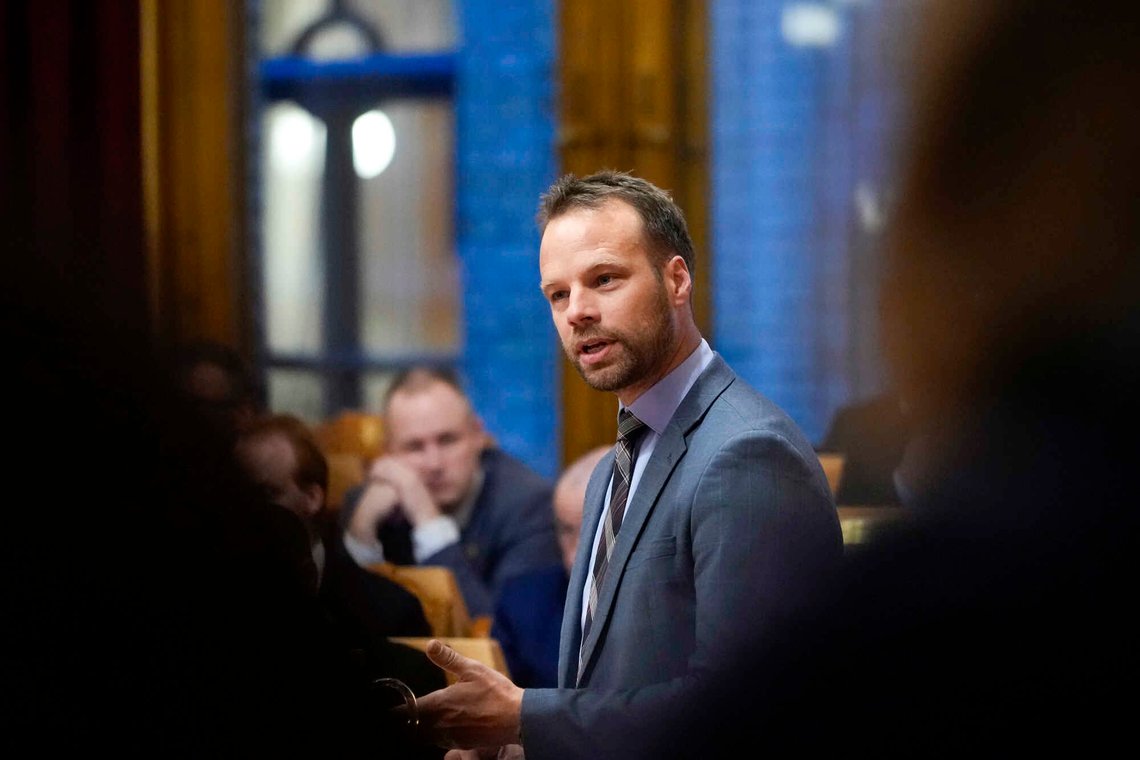 Jon Engen-Helgheim under finansdebatten på Stortinget i desember 2025. (Foto: Ole Berg-Rusten / NTB)
Foto: Ole Berg-Rusten / NTB Jon Engen-Helgheim under finansdebatten på Stortinget i desember 2025. (Foto: Ole Berg-Rusten / NTB)
Foto: Ole Berg-Rusten / NTB
