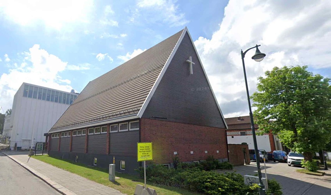 Sarpsborg frikirke. Foto: Google Maps. Sarpsborg frikirke. Foto: Google Maps.