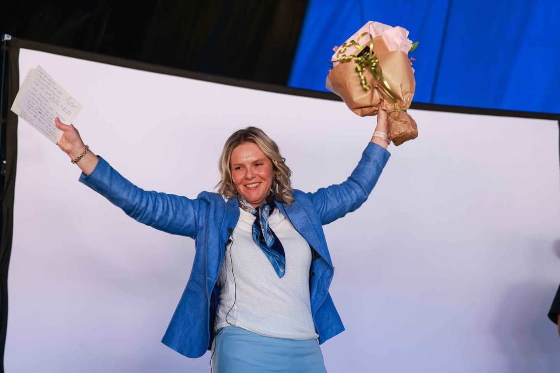 ** Mangler creator/byline **
Arendal 20260803.
Leder i Fremskrittspartiet, Sylvi Listhaug, taler under FpUs sommerleir på Hove leirsenter på Tromøya i Arendal mandag.
Foto: undefined / NTB ** Mangler creator/byline **
Arendal 20260803.
Leder i Fremskrittspartiet, Sylvi Listhaug, taler under FpUs sommerleir på Hove leirsenter på Tromøya i Arendal mandag.
Foto: undefined / NTB